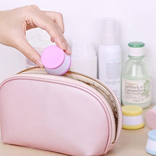 4 Pcs 20Ml Silicone Cream Jars,Travel Containers Sets Refillable Empty Makeup Pots Container Vials For Cosmetic Lotion Cream #TOP4