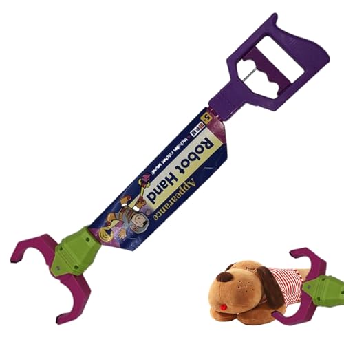 Pinza de juguete interactiva: juguete de mano para garras de robot para niños, coordinación divertida y juego de agarre, brazo robótico grabador para niñas, juguete mecánico de lectura, STEM de