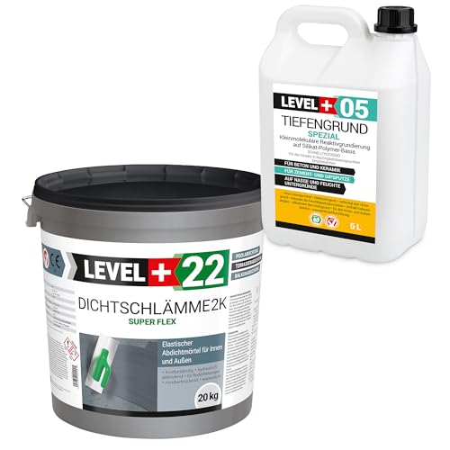 Lodos de sellado 2K Super Flex Set 20 kg + 5 L imprimación