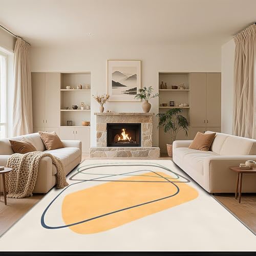 RUGMRZ Waschbar In Waschmaschine Wohnzimmer Teppich Beige...