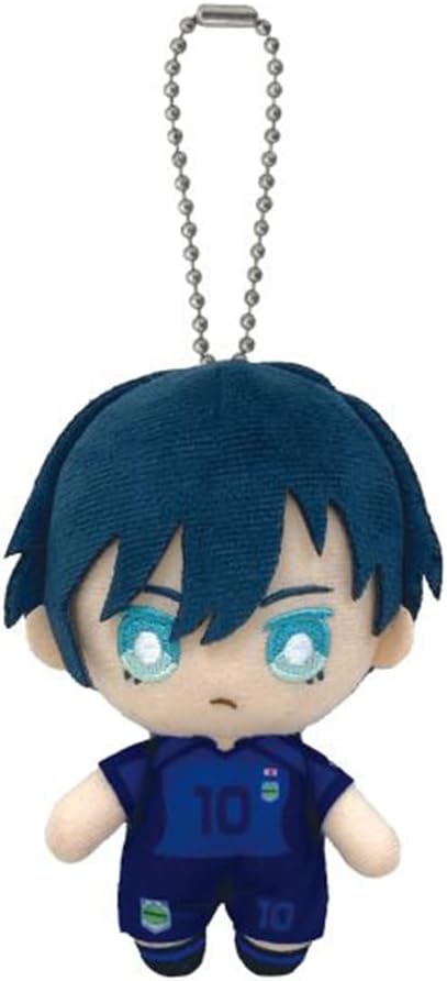 Bachira Plush No.8 Anime Plush Figure Pendant Keychain, 10cm Mini Soft Figure Stuffed Doll Schoolbag Wallet Charm Ornament Gifts