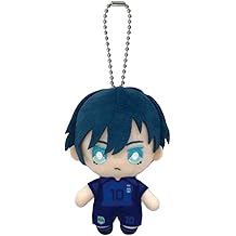 Rin Itoshi Plush No.10 Anime Plush Figure Pendant Keychain, 10cm Mini Soft Figure Stuffed Doll Schoolbag Wallet Charm Ornament Gifts
