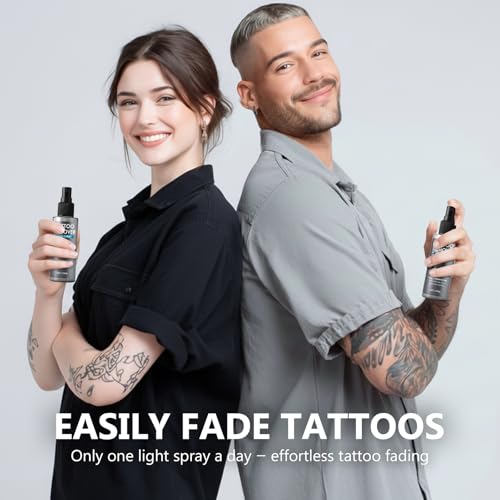 Tattoo Remover Spray - Natural Professional-Strength Formula to Safely Fade & Lighten Tattoo Ink, Supports Skin Recovery, Non-Invasive - Image 3