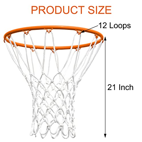 Neijiang Basketball Net Replacement Outdoor, Upgraded Thickening Heavy Duty, All Weather Anti Whip, Fits Standard Indoor Or Outdoor 12 Loops Rim #TOP2