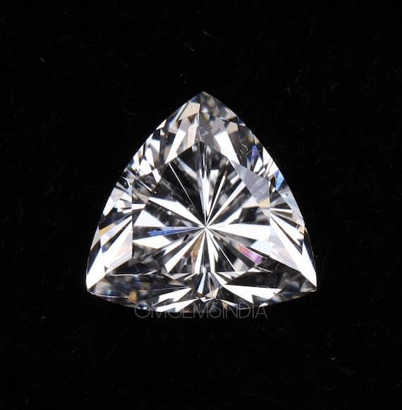 Natural White Diamond 2 ct Trillion Cut D Grade Certified VVS1 Loose Gemstone Jewelry Making Stone 1 exciting gift - 9x9x6 MM
