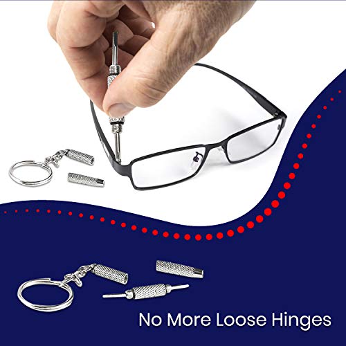 Glasses Cleaner Kit | 30 Pre-Moistened Lens Wipes, 1oz Eyeglass Cleaner Spray, Microfiber Cleaning Cloth & Eyeglass Repair Screwdriver -Safe for all Lenses - Camera Lens, Screen, Sunglass Cleaning Kit