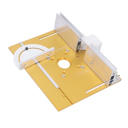 TIKATARER Mesa de Enrutador, Placa de de Aluminio de la Máquina de Recorte Mesa de Aluminio de Placa de la del Enrutador con el de de Instalación de la Barra de Elevación Manual para