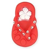 pet nova Juguete de Vinilo para Perros con Voz, Zapatos de Playa, 15 cm