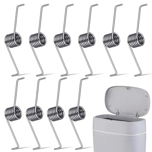 OUNONA Ressorts de Accessoire Porte Poubelle en Acier Inoxydable Lot de 10 Facile à Utiliser Main et Pied pour Poubelle pour Usage Extérieur et Camping