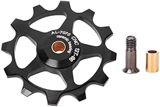 Derailleur Pulley Bike Whell Positive&Negative Teeth Ceramic Bearing Guide 10T 11T 12T Jockey Wheel Guide Wheel Bicycle Rear for Shimano Sram(12T)