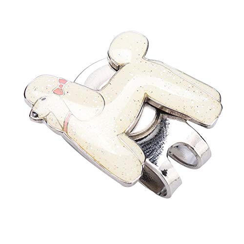 Golf Hat Clip, 6 Cartoon Shape Magnetic Golf Ball Marker Stainless Steel Golf Accessory (Dog) #TOP7