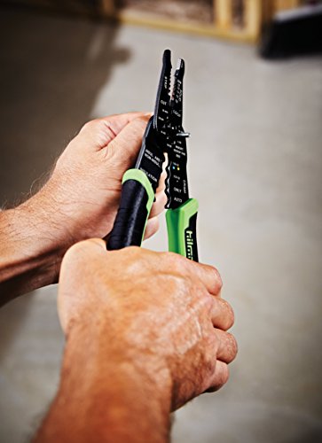Hilmor 8" Wire Stripper With Rubber Handle Grip, Black & Green, Ws8 1885424 #TOP3