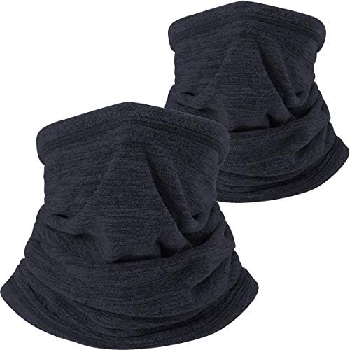 wtactful 2 Pack Soft Fleece Neck Gaiter Neck Warmer Face Mask Balaclava Cover for Cold Weather Keep Warm Gear Winter Outdoor Sports Snowboard Skiing Cycling Hunting Fishing Men Women Royal Blue