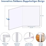 Magnetic White Board, Maxtek 48 X 36 Inches Dry Erase Board for Wall, Large WhiteBoard Wall-Mounted Silver Aluminum Frame for Homeschool, Office, Classroom