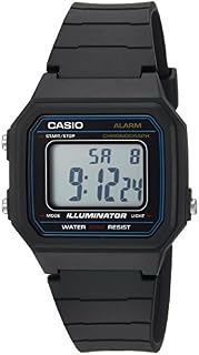 Casio Men's 'Classic' Quartz Resin Casual Watch, Color:Black (Model: W-217H-1AVCF)