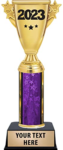 All Star Cup Awards, 11" Purple All Star Cup Trophy Prize, Customize with Your Own Engraving Prime