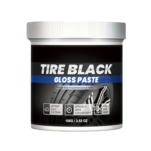 KOAHDE Car Tire Coating Wax,Tire Maintenance And Coating Paste,Tyre Protective Coating Restorer,Tire Blackening and Brightening Hydrophobic,Car Tire Refurbishment,Waterproof Tire Cleaner Cream