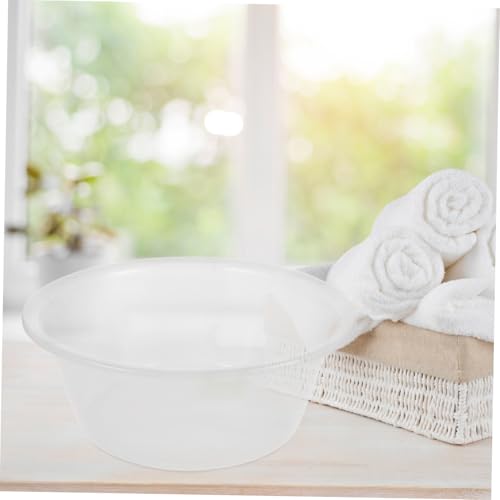 Balde grande transparente para baño de pies de plástico miniatura 4