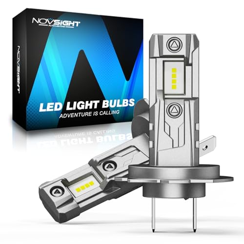 NOVSIGHT Lampadina H7 LED Canbus 60W 26000LM 6500K Lampadine Per Fari Auto 1:1 Design di Ricambio...