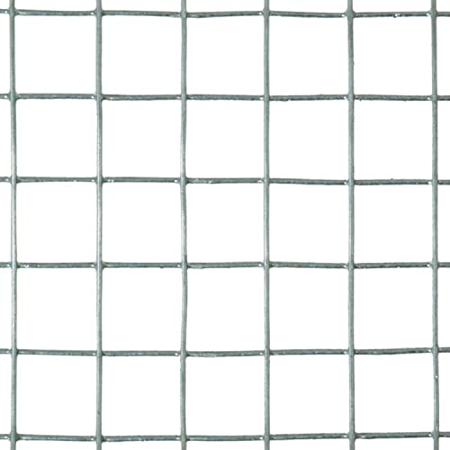 \"308199B 24\" x 50\" 1/2\" Galvanize Mesh Garden Cloth\", Gray