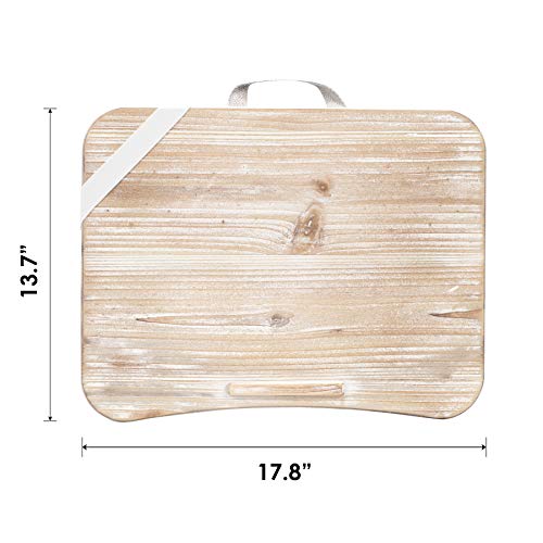 Lapgear Heritage Lap Desk With Device Ledge - White Wash - Fits Up To 17.3 Inch Laptops - Style No. 45611 #TOP4