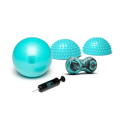 OPTP LO ROX Aligned Life Kit – Core Strengthening and Self-Massage Products from Lauren Roxburgh - Includes Aligned Domes, Body Sphere and Mini Infinity Roll