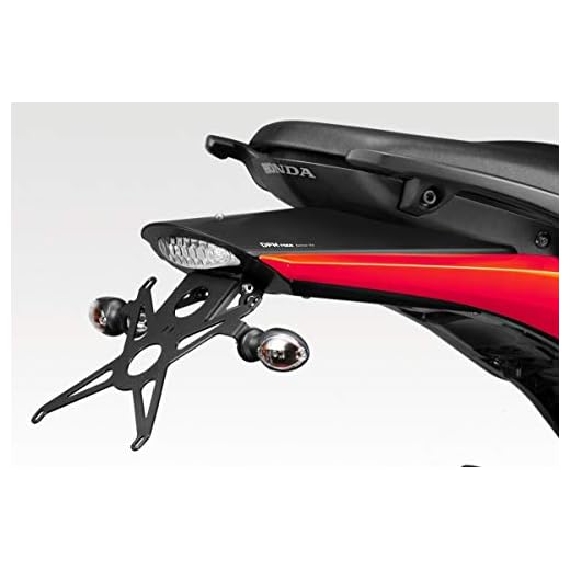 Hornet 600 2007/10 - Kit Placa (R-0497A) - Soporte de Matricula Inclinación Ajustable - Luz LED y Tornillería Incluido - Accesorios De Pretto Moto (DPM) - 100% Made in Italy