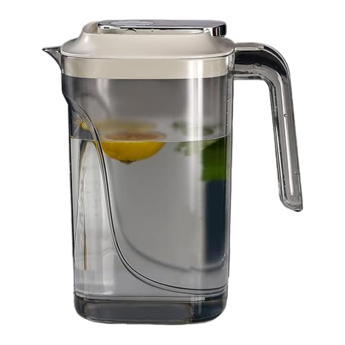Botella De Agua para Frigorífico: Dispensador Grande De 2200 Ml, Jarra De Delgada, Jarra para Bebidas Frías A Prueba De Fugas, Jarras para Bebidas Resistente Que Ahorra Espacio