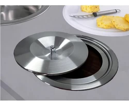 Cesto Lixeira Pia Cozinha Embutir 3 L Inox 304 Não Enferruja