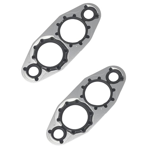 2 Pack 15203889 B31872 Engine Oil Cooler Gasket - Replacement Parts for Engine Oil Cooling Systems, Compatible with Chevy Silverado Sierra, with Express/with Savana, with Cadillac CTS/with Escalade