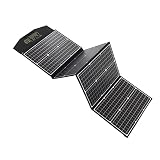 Jenivaint 100W Monocrystalline Solar Panel Portable Foldable Outdoor Solar Charger, with Intelligent Charging Technology for Cell Phone and Small Electronic Devices