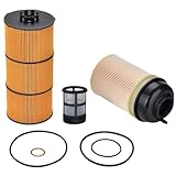 PAGOTORTAUS PF9908 Fuel Filter with P551005 Oil Filter Kit Compatible with Freightliner Cascadia