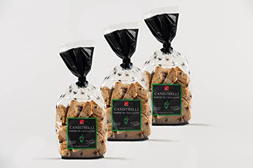 CANISTRELLI À LA FARINE DE CHÂTAIGNE - LOT DE 3 - SACHET 250 G - BISCUITERIE AFA Cover