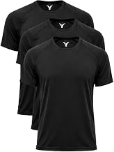 Pack of 3 Technical T-shirts for Men Running Gym – Quick-Drying, Breathable, Black White Grey, Sports Clothing Training