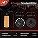 A-Premium 10K Miles Protection Oil Filter Compatible with Ram 1500, 1500 Classic & Jeep Grand Cherokee, Wrangler & Dodge Grand Caravan, Charger, Journey & Chrysler Town & Country & Volkswagen Routan