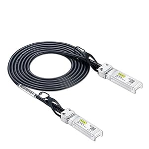 10Gtek SFP+ DAC Twinax Cable – 10GBASE-CU Passive Direct Attach Copper SFP Cable for Cisco SFP-H10GB-CU2M, Ubiquiti UniFi UC-DAC-SFP+, Meraki, Fortinet, D-Link, 2-Meter(6.6ft) | 0.25-12m Optional