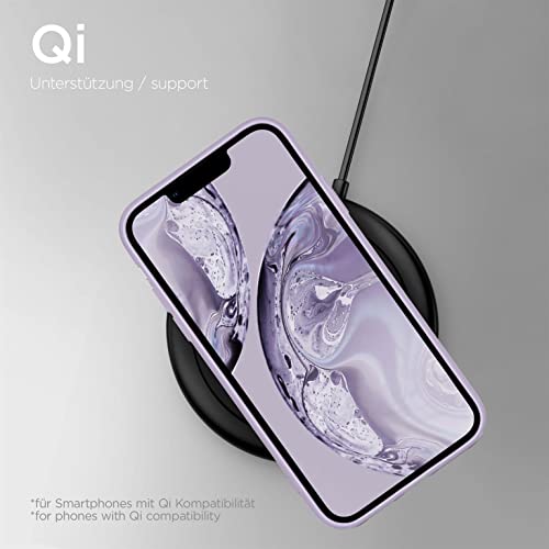 Coque iPhone 13 Pro Max silicone violette protection caméra écran antichoc ONEFLOW