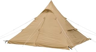 DOD RX Pyramid Tent for Camping - Durable All Season Teepee Tent for Adults Outdoor Camping - 4 Person Tipi Pyramid-Shaped Camping Tent - Quick Easy Setup - Medium