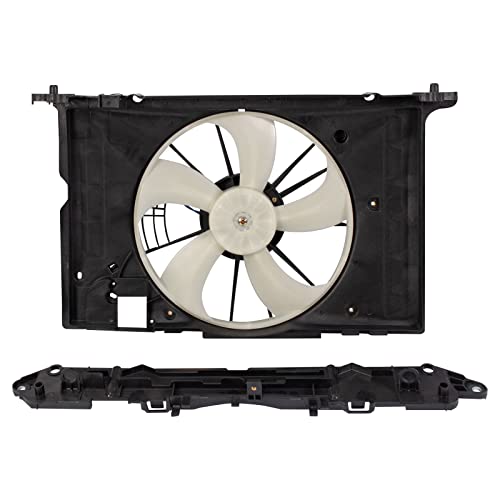 TRQ Radiator Cooling Fan Assembly for 2009-2013 Toyota Corolla Matrix