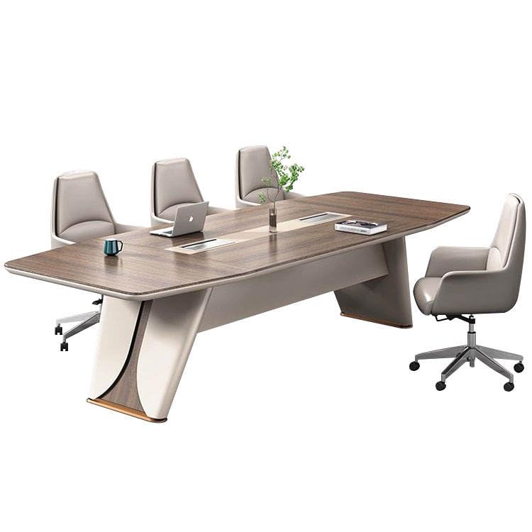 Image of Premium Conference Meeting Table for Office Boardroom Corporate Workspace, Training Rooms Professional Business Furniture (MCT-068 MDFL L8W4)