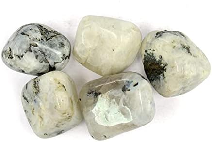 Natural Rainbow Moonstone Tumble Stone Raw Rough Stone Tumbled Pack Of 50 Gram-B099Z1V8MRNAMZ, zzzz-s, Gemstone