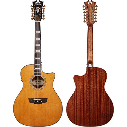 D'angelico Electro Acoustic 6 String Guitar, Right, Vintage Natural (Dapg212Vnataps) #TOP5