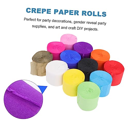 ifundom 13 Rolos Rolos De Papel Crepom Decoração Flâmulas Decorações De Aniversário Ornamento Para C