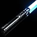 CUSTOM SABER Dueling Light Saber for Adults, Smooth Swing Rechargeable LED , 9 Sound Fonts, RGB Infinite Color Changing, Support Heavy Dueling for Adults Toy Gift- Black