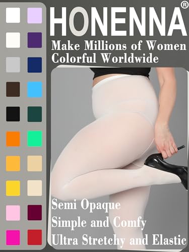 Image of HONENNA Queen Plus Size Tights Semi Opaque Control Top High Waist Stockings Nylons Pantyhose for Women 1X 2X 3X 4X 5X 6X