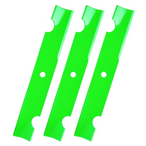 JSXDNWYJ 038-4826-00 Blades (Notched High Lift) for Bad Boy MZ Magnum ZT CZT Elite Stand-On 48 Inch Deck (3-Pack) by JSXDNWYJ - Used condition - US$31.99