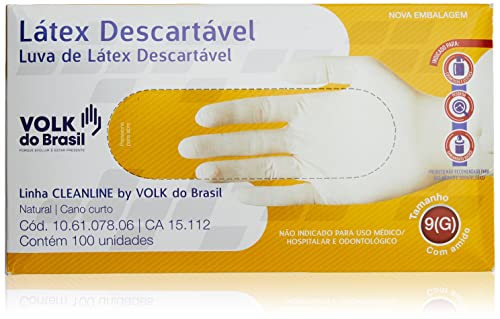 Volk Luva Latex G C/Po 100Un, Volk