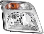 Aftermarket Replacement FO2503296 Headlight Assembly Passenger Side for 10-13 Ford Transit Connect