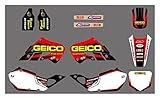 adhesivo moto personalizado La pegatina del tanque de motocicleta hecha de CLORURO DE POLIVINILO material, calor, humedad y resistente al agua.
