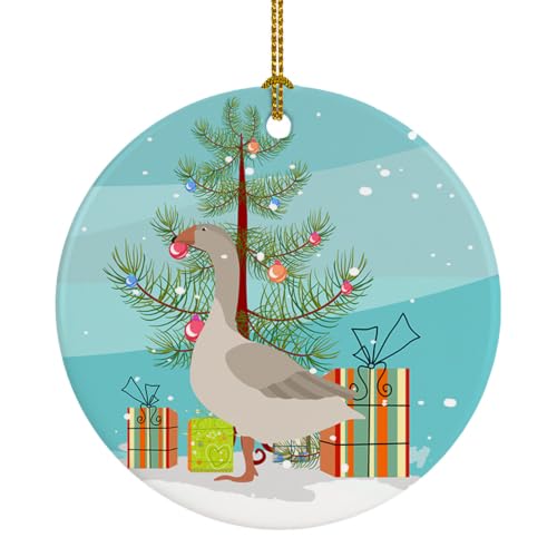 Caroline's Treasures Steinbacher Goose Christmas Ceramic Ornament